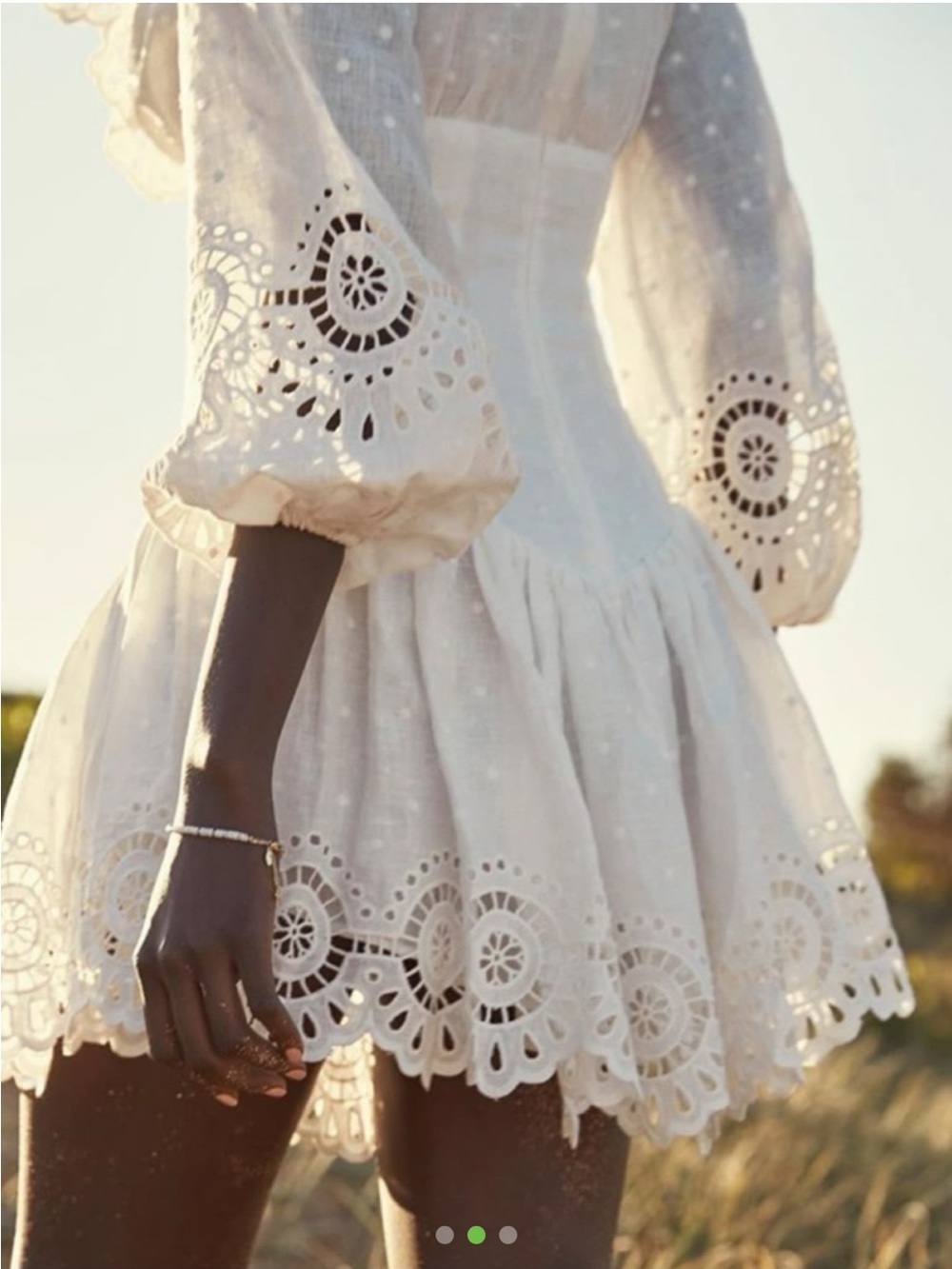 Zimmermann Bellitude Scallop Mini Dress NWT - Picture 2 of 5